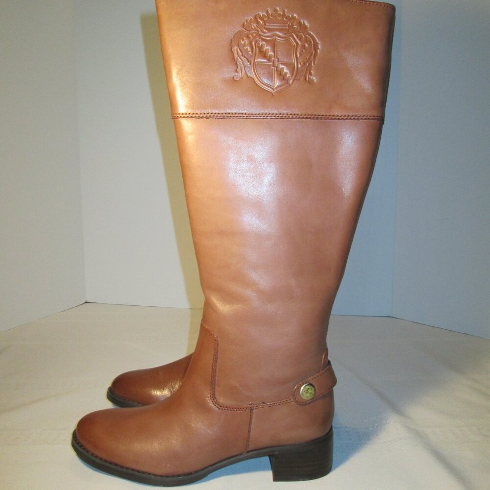 Franco Sarto Chipper Wide Calf Leather Riding Boots Sz 6M - Picture 5 of 10
